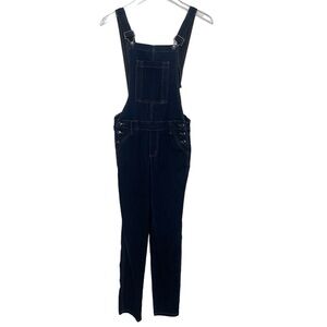 KanCun Dark Denim Overall Jeans Size XS Front Side and Back Pockets Skinny